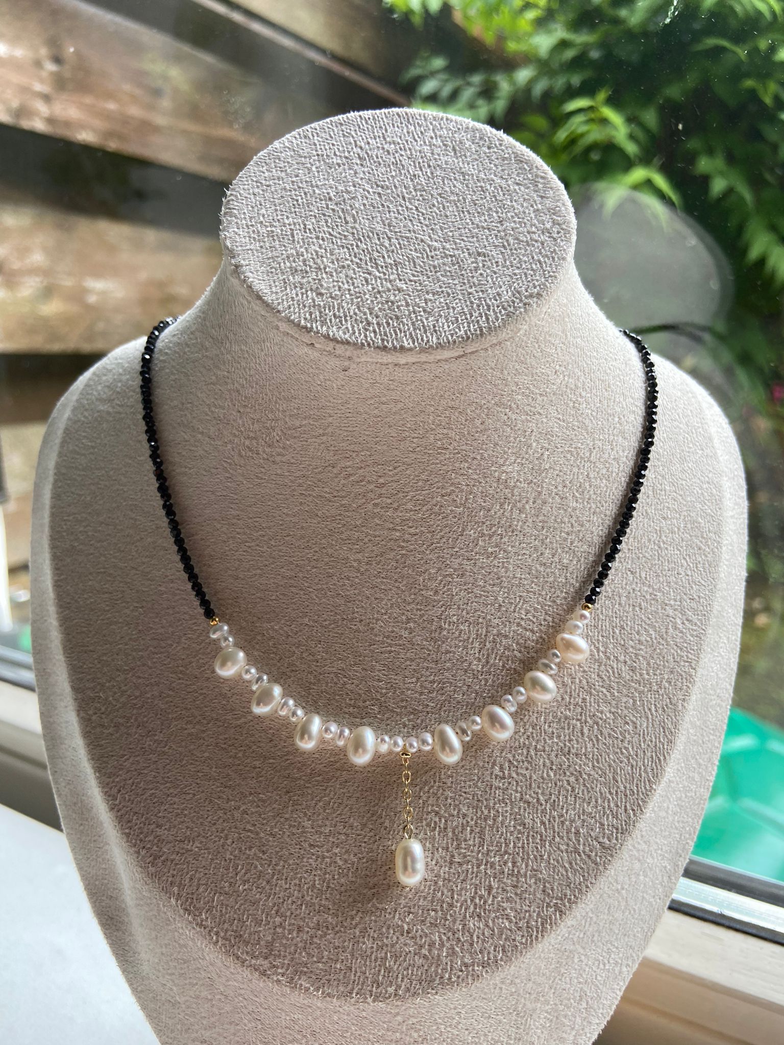 Freshwater Pearls and Spinel cheapest Necklace.