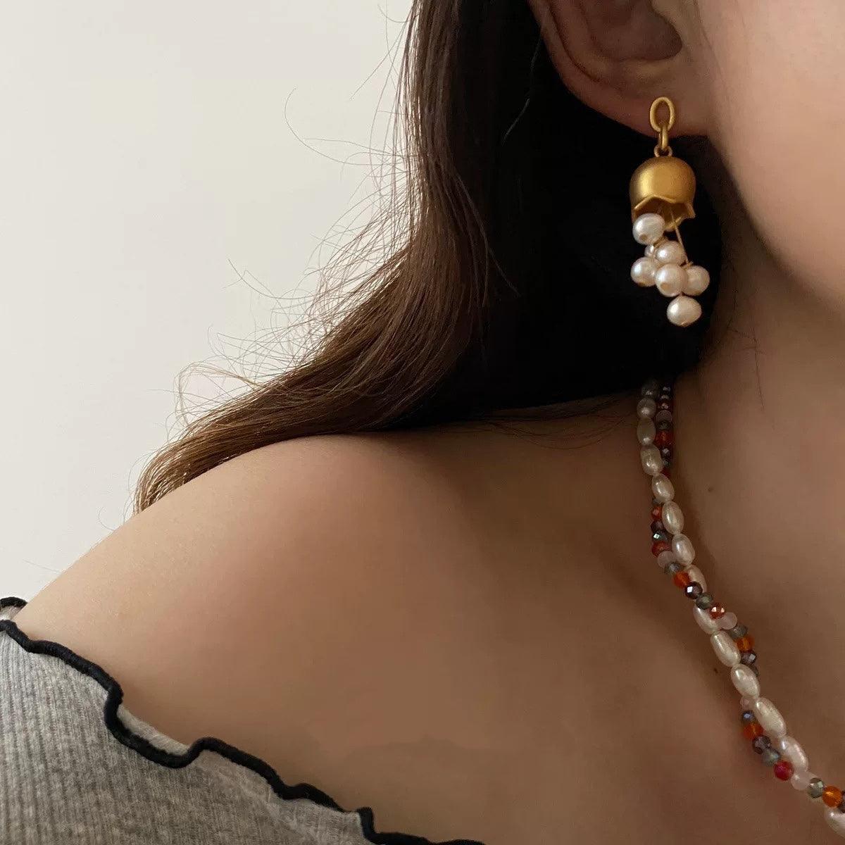 Buy now the beautiful Pearl Drops Earrings from Amore Jewellery