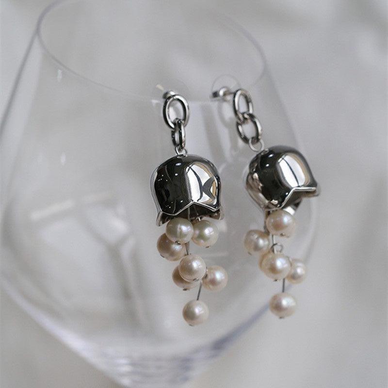 Buy now the beautiful Pearl Drops Earrings from Amore Jewellery