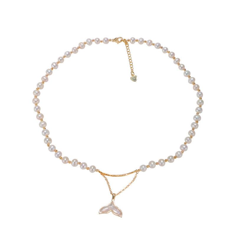 Buy now the beautiful Mermaid Tail Pearl Necklace from Amore Jewellery