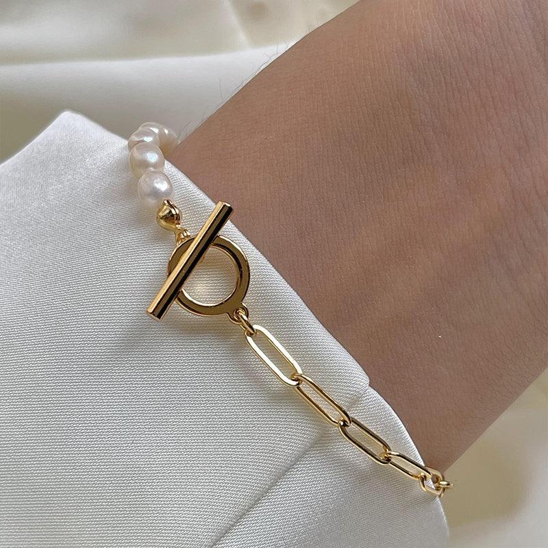 Buy now the beautiful Pearl Chainlink Bracelet from Amore Jewellery